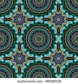Classical luxury old fashioned damask ornament, royal victorian seamless texture for wallpapers, textile, wrapping. Exquisite floral baroque template. Vector damask seamless pattern.