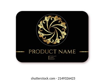 Classical luxury old fashioned royal baroque, historical ornament with lilies, victorian floral. Plastic debit or credit, pass, discount, membership card template. Vector illustration.