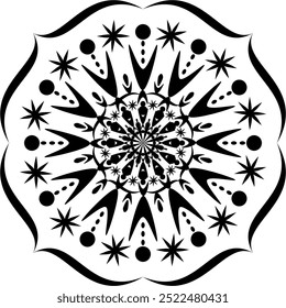 a classical mandala ornament design