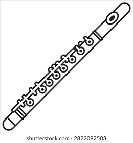 Classical Metal Flute Musical