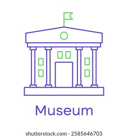 A classical museum building showcasing historical and cultural artifacts.