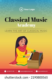 Classical Music Academy Flyer Design.