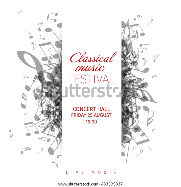 Classical Music Concert Poster Template Band Stock Vector Royalty Free 683395837 Shutterstock