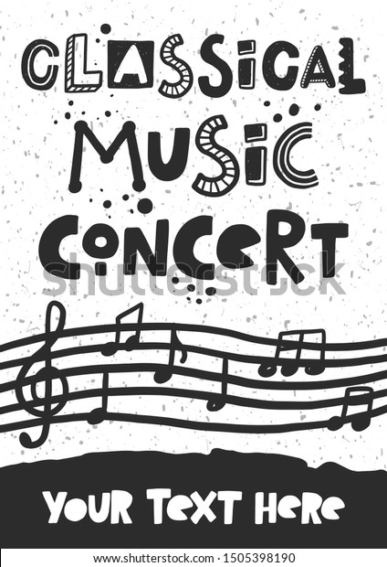 Classical Music Concert Vector Banner Template Stock Vector (royalty 