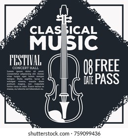 Classical music festival flyer