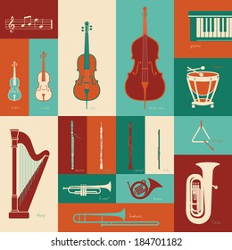 Classical music instruments