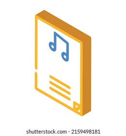 classical music isometric icon vector. classical music sign. isolated symbol illustration