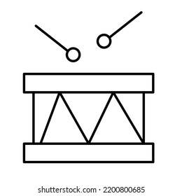 Classical music Line Vector Icon easily modified

