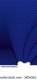 Classical music - vector design - logo - title - background