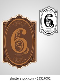 Classical numbering design element