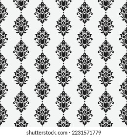 Classical old damask seamless pattern ornament royal victorian luxury pattern