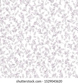 Classical ornamental floral repeat pattern design illustration