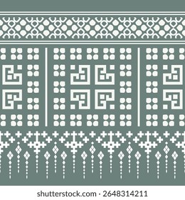 Padrão clássico de tecido nativo oriental para tecelagem