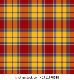 Classical plaid pattern. Abstract seamless checkered background. Colored Scottish cage. Vector graphics printing on fabrics, shirts and textiles.