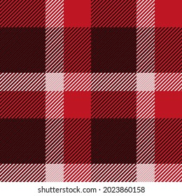 Classical red checkered pattern. Autumn textile collection.