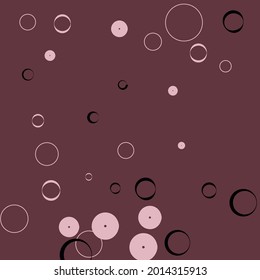 Classical Retro Oval Vector llustration. Calm Black Light Pastel Minimal Ornamental Fabrics. Bagel Bordo Round Curves Modern Style Background. Pink Dark Donut Purple Elegant Circles Art Illustration.