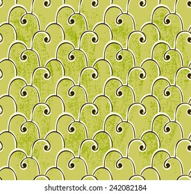 Classical seamless pattern over grungy background