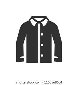 classical shirt. monochrome icon