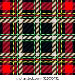 Classical shirt seamless checkered vector pattern. Retro textile collection. Red and black. Backgrounds & textures shop.