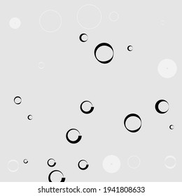 Plata Clásica Calm Retro Tejidos Ornamentales Mínimos. Metal Aluminio Negro Elegante Círculos Ilustración de Arte. Ilustración de vectores de luz blanca redonda. Curvas Ovaladas Gris Estilo Moderno Arte Simple.