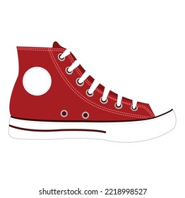 classical sneakers vector illustration design
