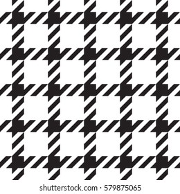 Classical tartan black and white seamless pattern.