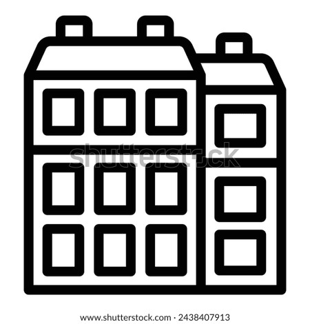 Classical Vienna architecture icon outline vector. Cityscape marvel wonders. Viennese cultural city