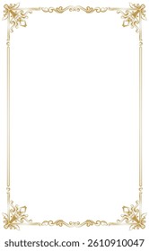Classical Vintage Border for Invitation and Certificate
