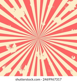 Classical vintage circus background with grunge effect.