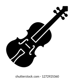 Classical violin - string musical instrument flat vector icon for music apps and websites