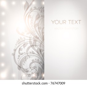 Classical wall-paper with a flower pattern for retro design. Eps 10 vector