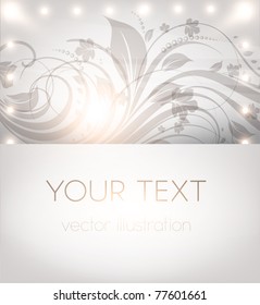 Classical wall-paper with a flower pattern for retro design. vector.