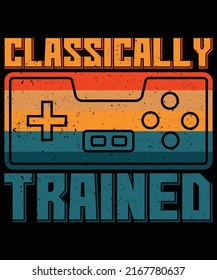 Classically Trained Gaming T-shirt Design