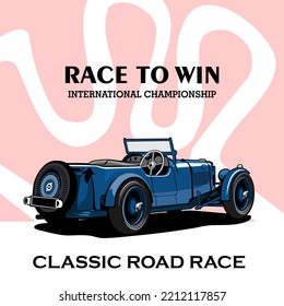 classics peed style racing design illustration design vector