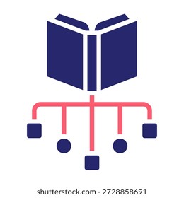 Classification Icon Color Fill Style Vector Illustration