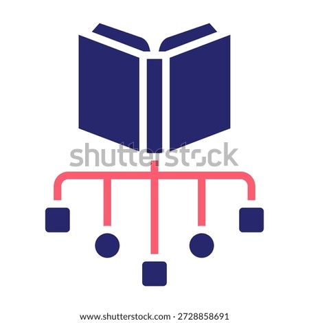 Classification Icon Color Fill Style Vector Illustration