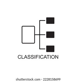 classification icon , data management icon