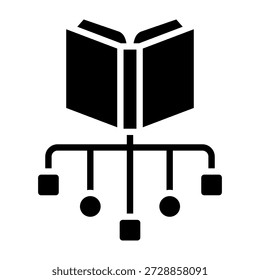 Classification Icon Glyph Style Vector Illustration