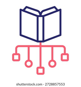 Classification Icon Line Color Style Vector Illustration