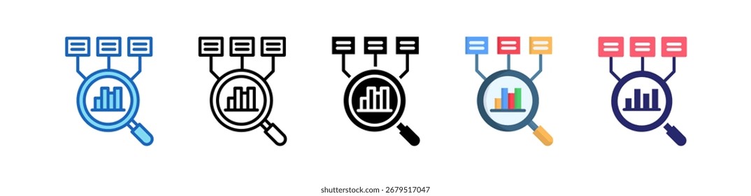 Ícone De Classificação Conjunto De Estilos Múltiplos Coleção.