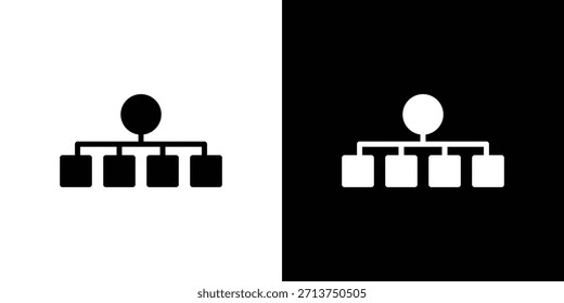 ícone de classificação. Ilustração vetorial. Silhueta em preto