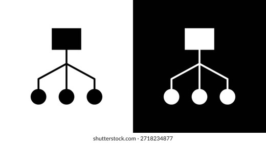 ícones de classificação. Símbolo de Glifo. Pacote Ilustração Vetorial Isolada
