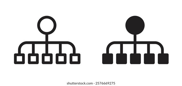 Classification icons in outline and stroke versions