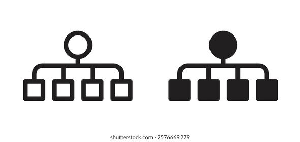 Classification icons in outline and stroke versions