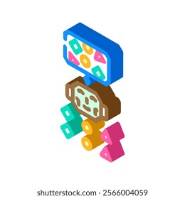 classification machine learning isometric icon vector. classification machine learning sign. isolated symbol illustration