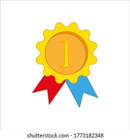 classification medal. illustration for web and mobile design.