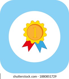 classification medal. illustration for web and mobile design.
