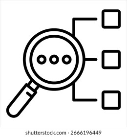 Ilustração do vetor de ícone de contorno de classificação
