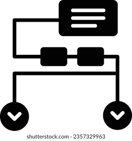 Classification Vector Icon Glyph Style