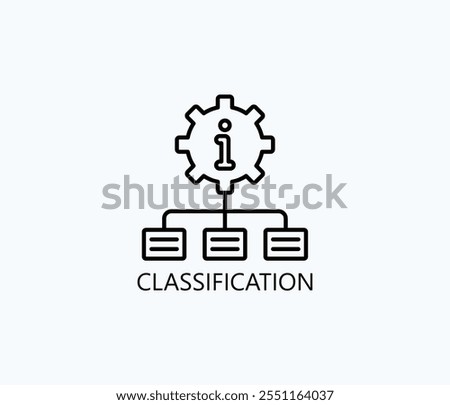 Classification Vector, Icon Or Logo Sign Symbol Illustration